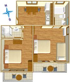 apartments Adriatic, Igrane - plan