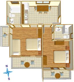 apartments Adriatic, Igrane - plan