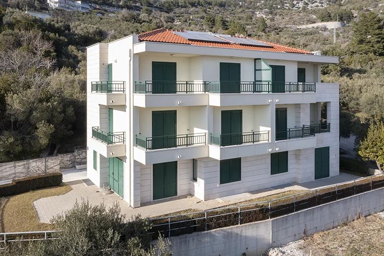 house apartments Adriatic - aerial view