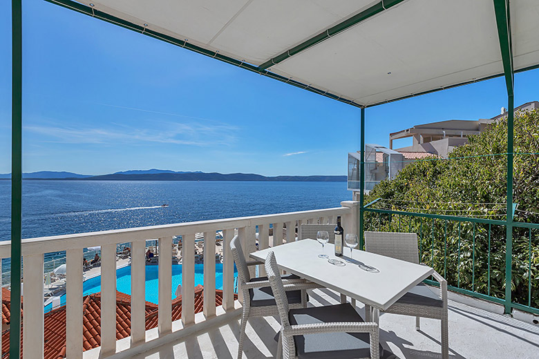 terrace with sea view