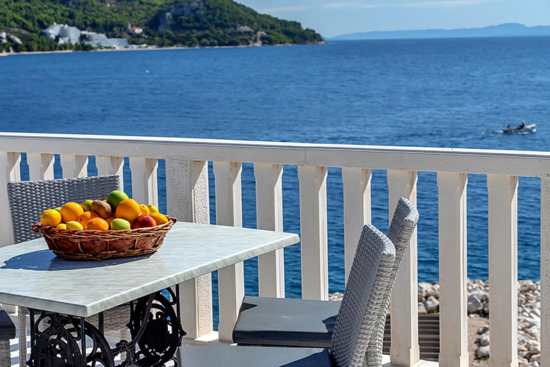 terrace with sea view