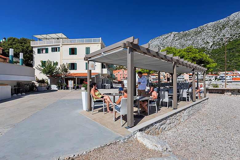 terrace with sea view