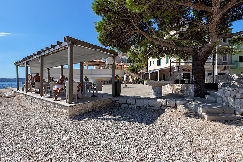 terrace with sea view