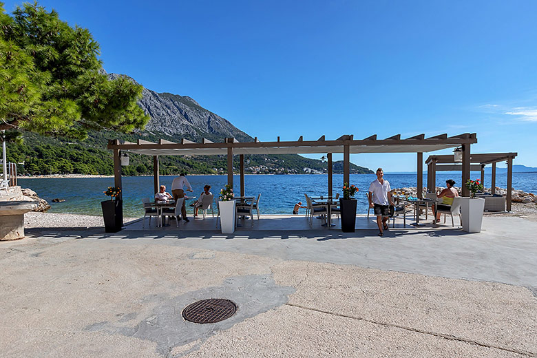 terrace with sea view