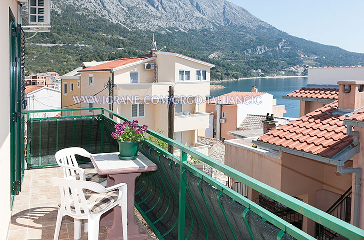 apartments Grgo Talijani, Igrane - sea view from balcony