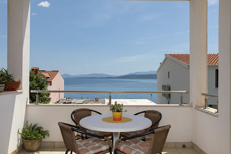 balcony with sea view