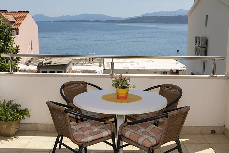 balcony with sea view