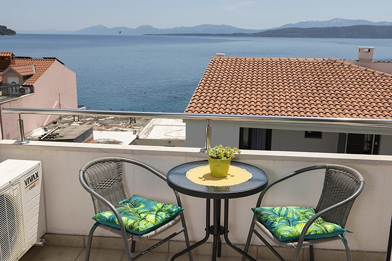 balcony with sea view