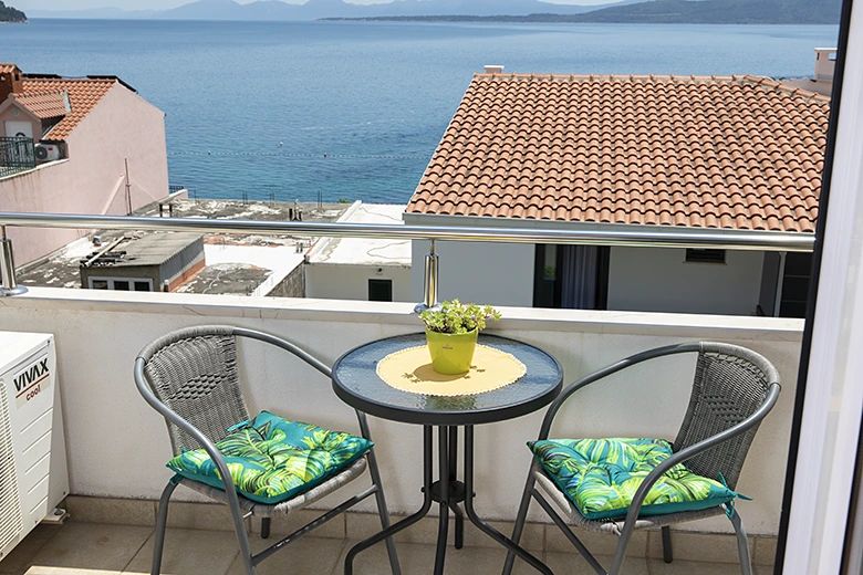 balcony with sea view