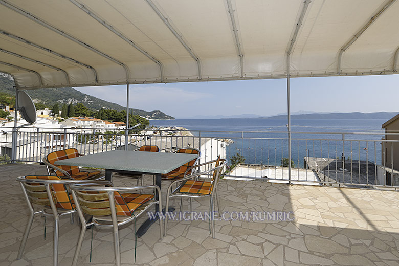 terrace with sea view