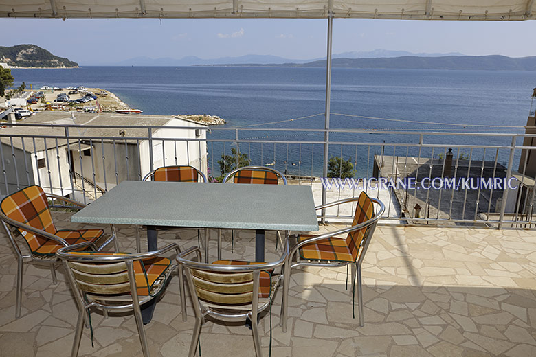 terrace with sea view