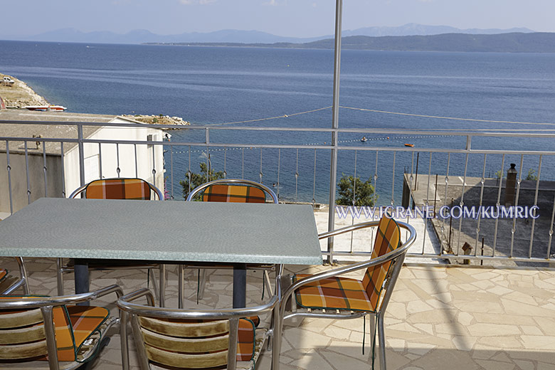 terrace with sea view