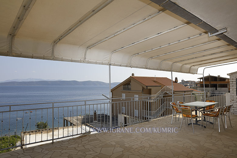 terrace with sea view