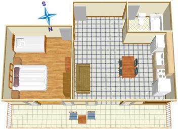 Apartments Jagoda Kumrić, Igrane - plan