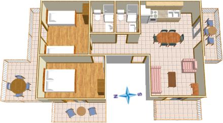 Apartments Bogomir Lulić, Igrane - plan