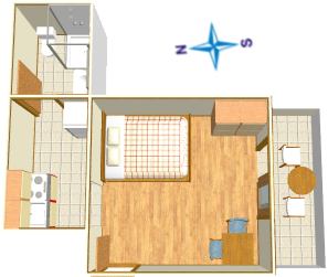 Apartments Bogomir Lulić, Igrane - plan