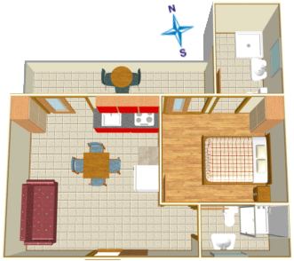 Apartments Bogomir Lulić, Igrane - plan