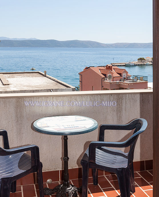 apartments Mijo Luli, Igrane - balcony with sea view