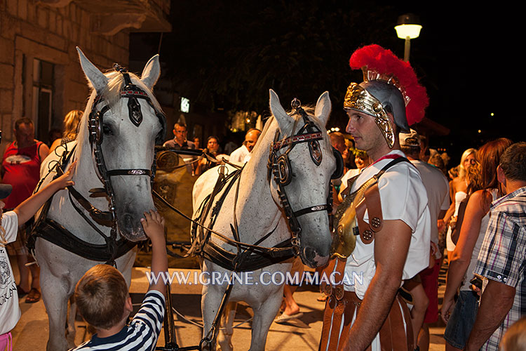 Roman soldier and horses