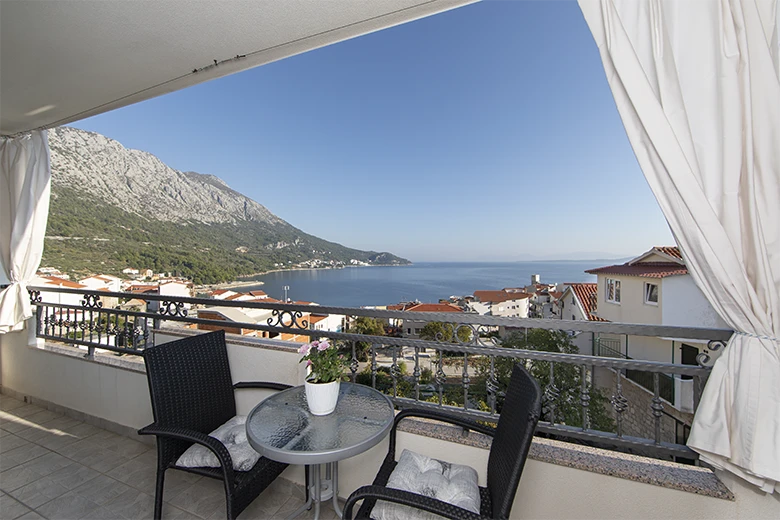 apartments Mili, Igrane - balcony with seaview