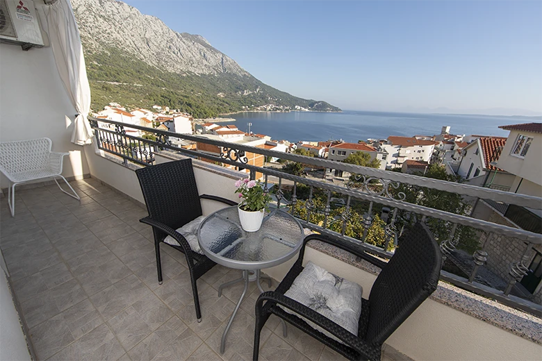 apartments Mili, Igrane - balcony with seaview