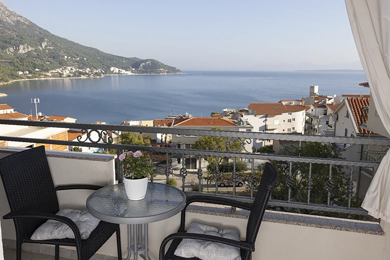 apartments Mili, Igrane - balcony with seaview