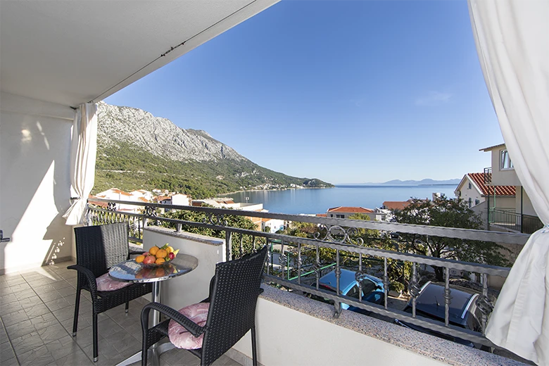 apartments Mili, Igrane - balcony with sea view