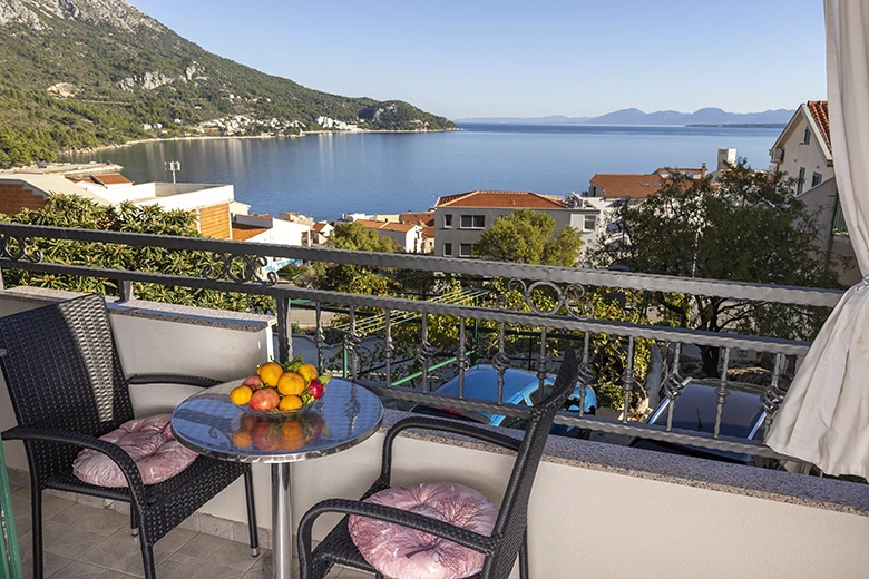 apartments Mili, Igrane - balcony with sea view