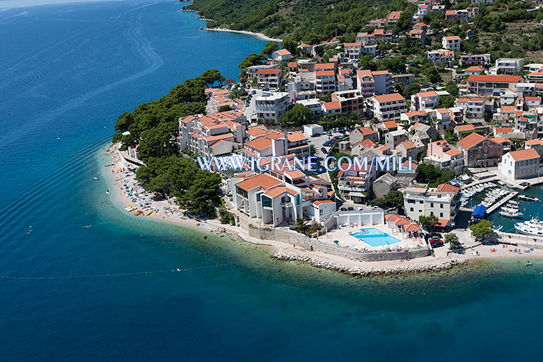 beach Punta, Igrane - aerial view