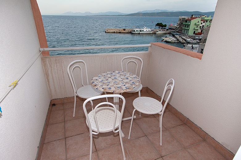 balcony with sea view