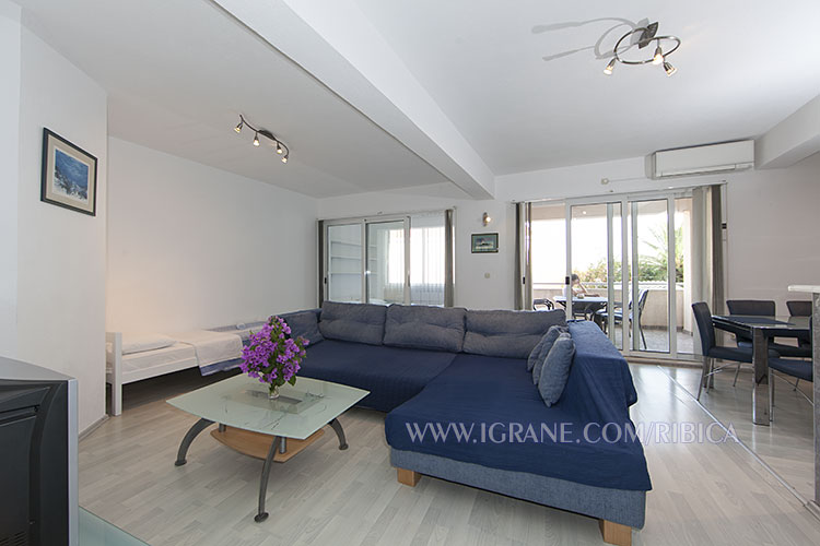 Apartments Ribica, Igrane - living room