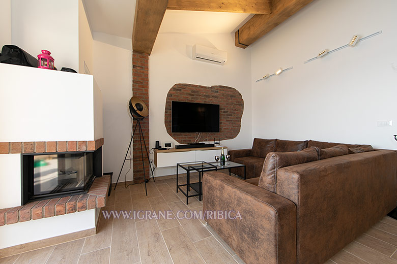 Apartments Ribica, Igrane - living room