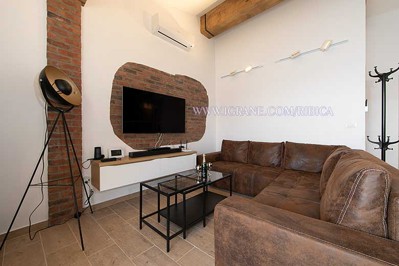 Apartments Ribica, Igrane - living room