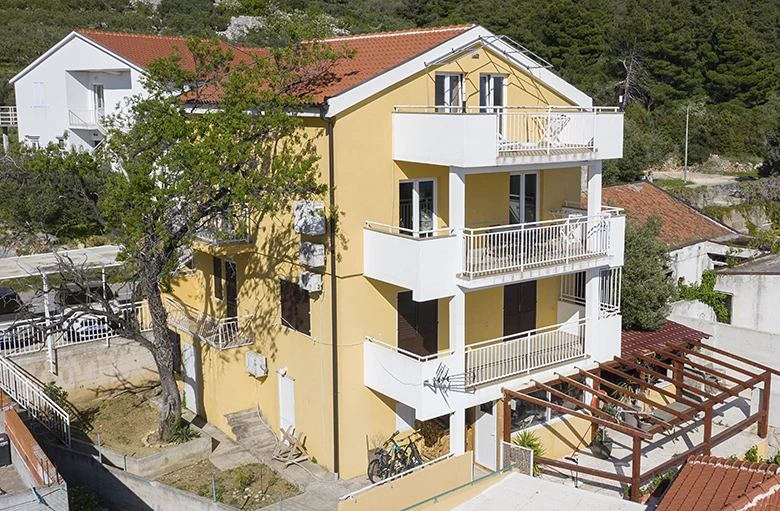 aerial view on apartments Rbiica, Igrane