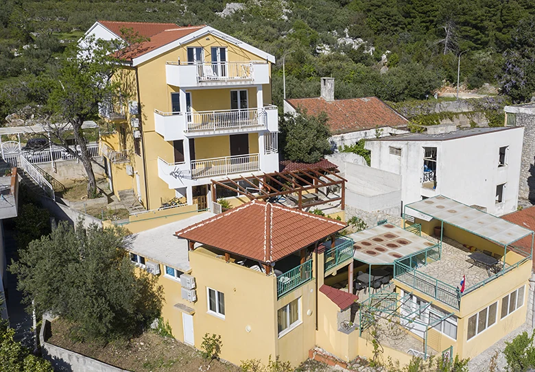 aerial view on apartments Rbiica, Igrane