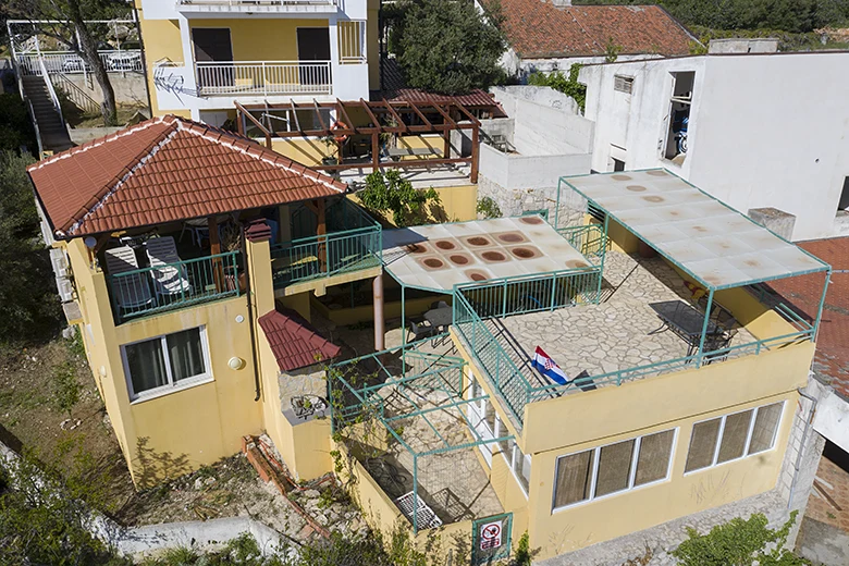 aerial view on apartments Rbiica, Igrane