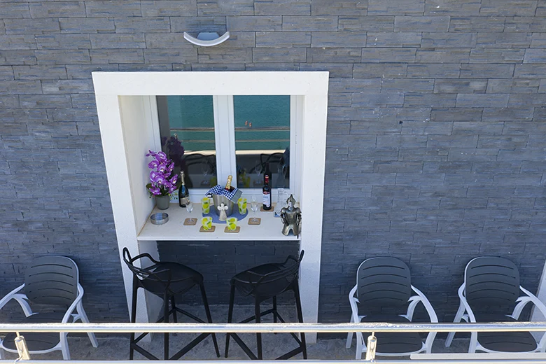 balcony with sea view, apartments Ribica, Igrane