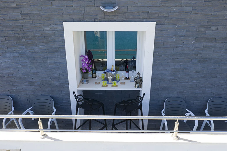 balcony with sea view, apartments Ribica, Igrane