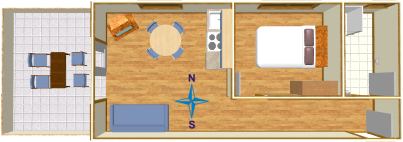 Apartments Ribica, Igrane - plan