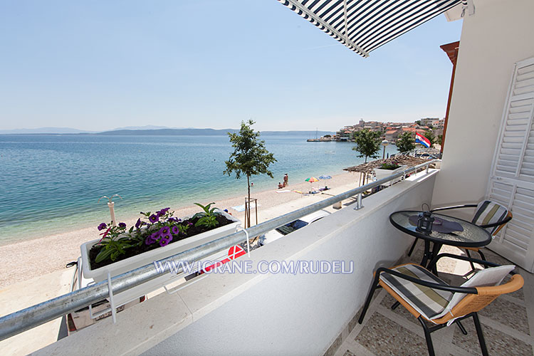 Igrane, apartments Rudelj - sea and beaches view from balcony