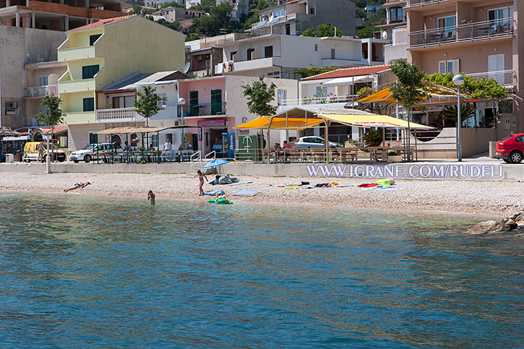 Igrane, beach at summer time