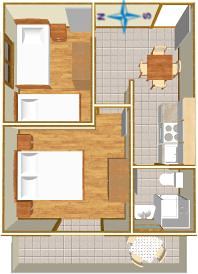 apartments Tončika, Igrane - plan