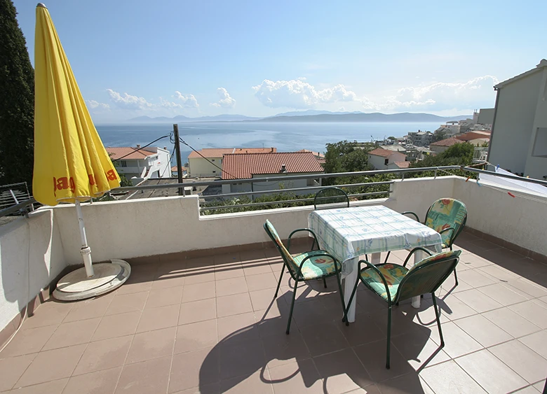 balcony with sea view