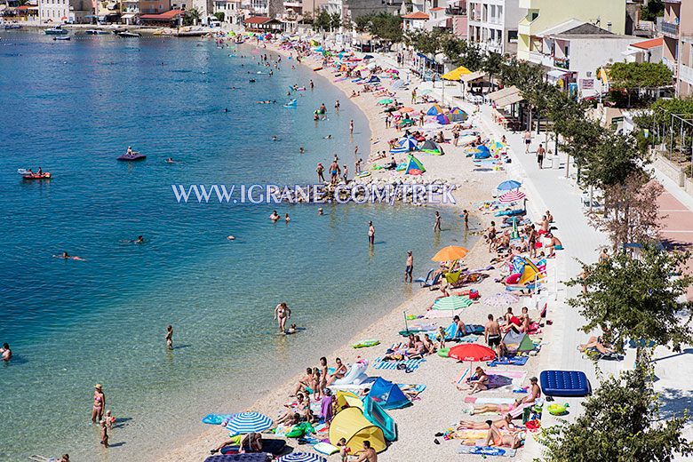 beach Punta, Igrane - aerial view