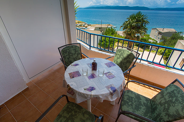 balcony with sea view