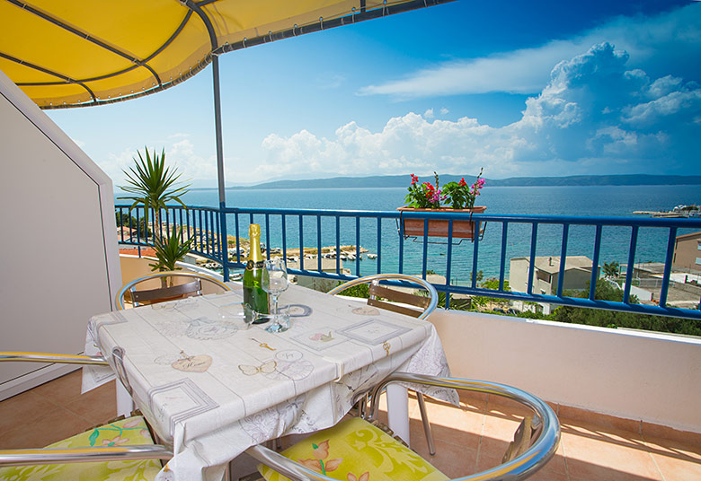 apartments Zdravko, Igrane - balcony with seaview