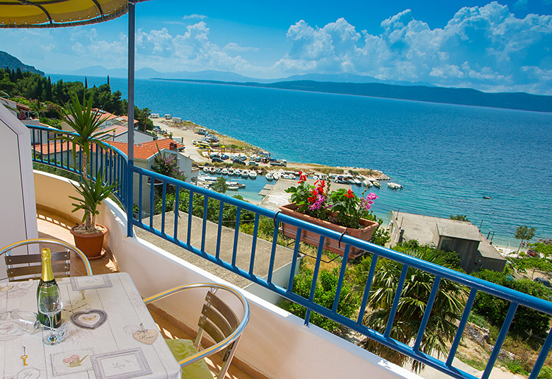 apartments Zdravko, Igrane - balcony with seaview